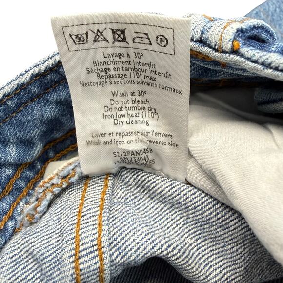 SEZANE Pantalon Droit Justin Straight Leg Jean Size 24 Blue - Picture 9 of 12